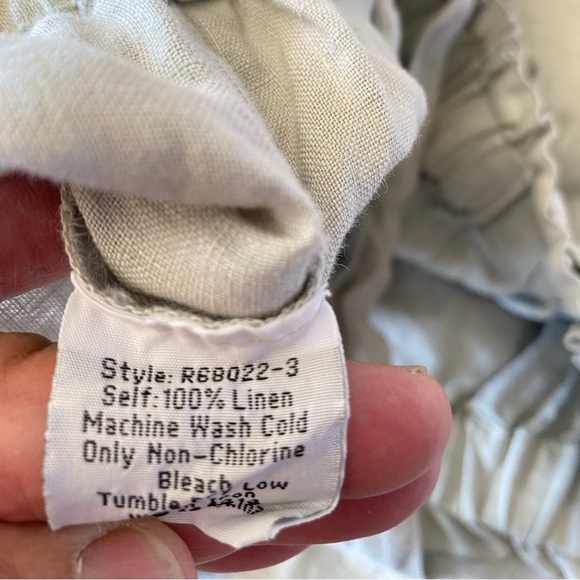 Johnny Was Linen Paperbag Wide Leg Pants - Picture 5 of 15